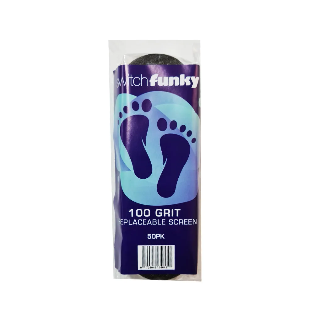 100 Grit Replacement Foot File Screens 50pk