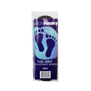 100 Grit Replacement Foot File Screens 50pk