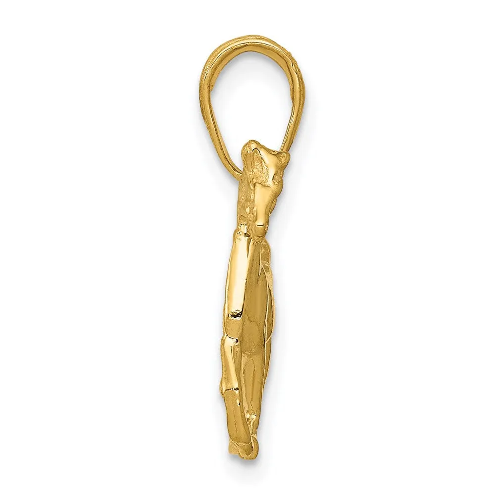 14k Standing Horse Pendant