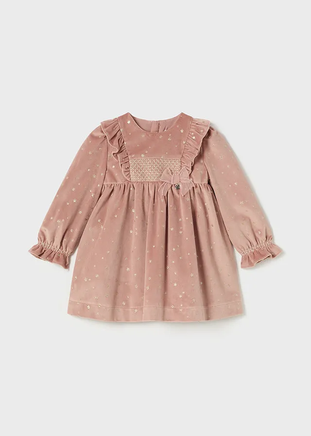 2904 Mayoral Velour Star Dress