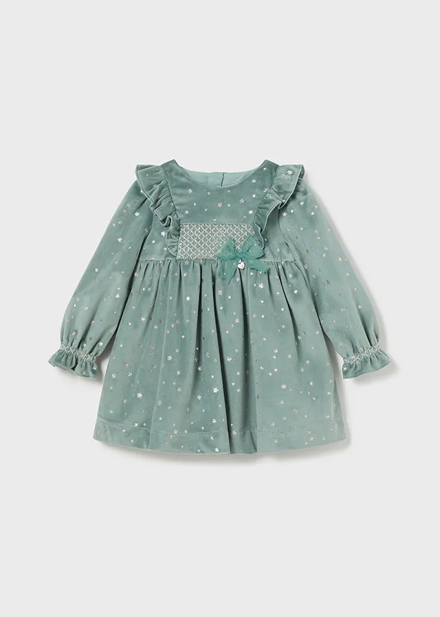 2904 Mayoral Velour Star Dress