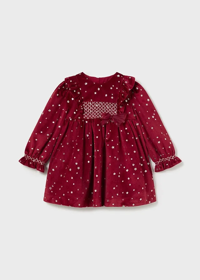2904 Mayoral Velour Star Dress