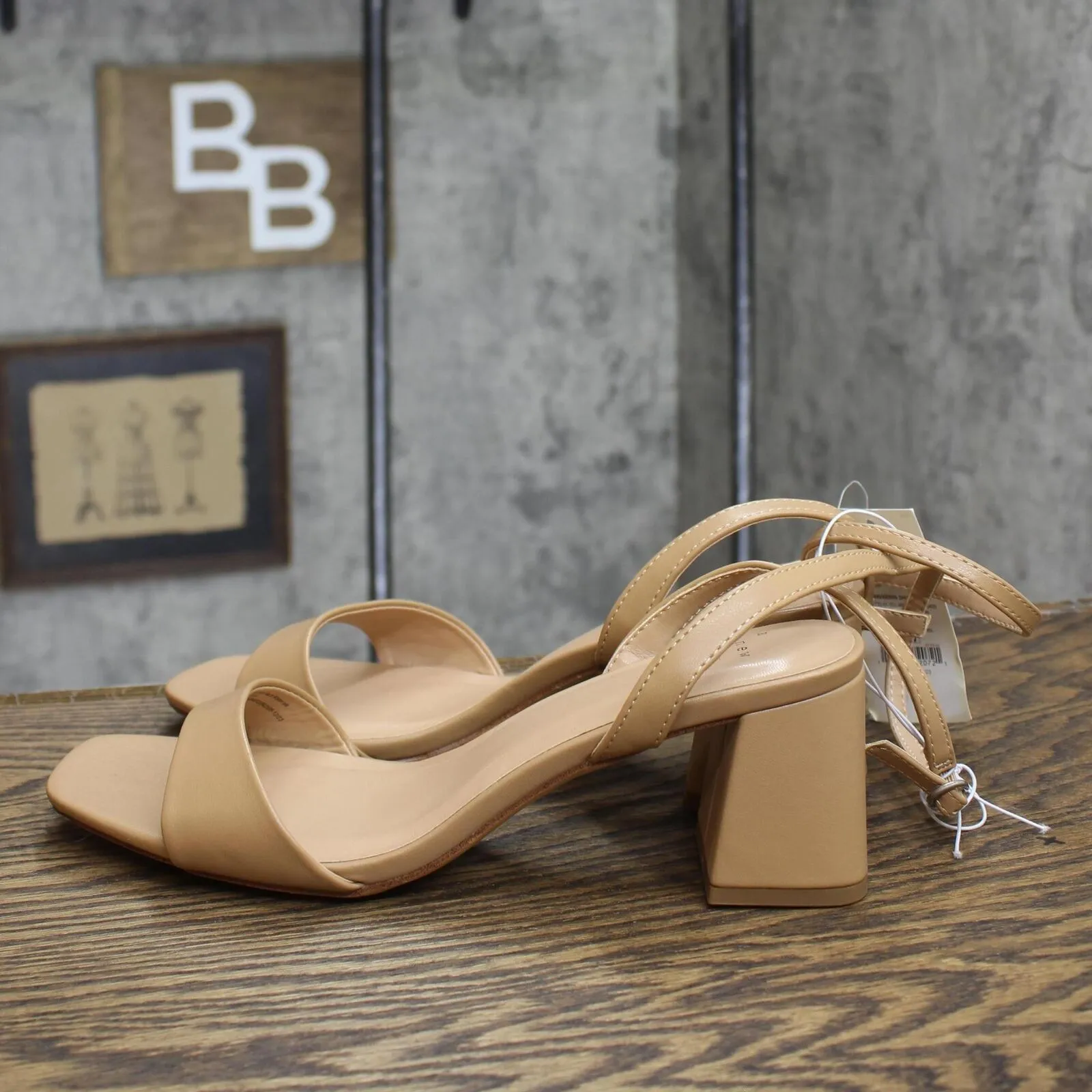 A New Day Women's Shannon Heels with Memory Foam Insole 89469424 Tan Brown 9.5W