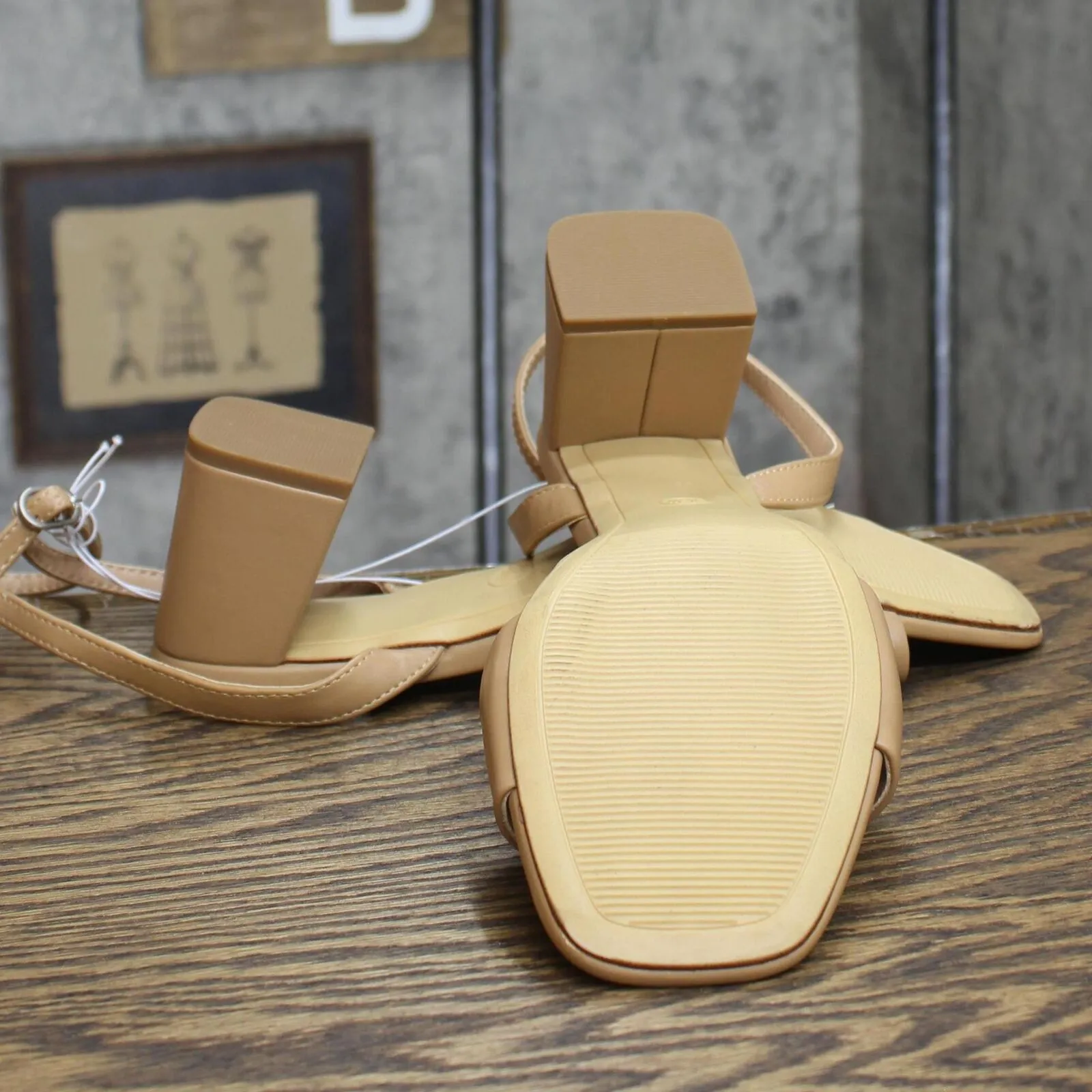 A New Day Women's Shannon Heels with Memory Foam Insole 89469424 Tan Brown 9.5W