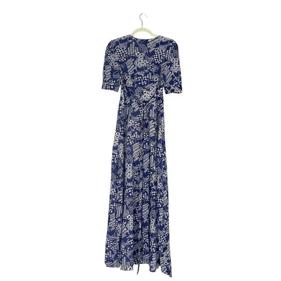 &amp; Other Stories Cotton Blend Coffee Bean Midi Dress Blue Summer Boho coastal 2