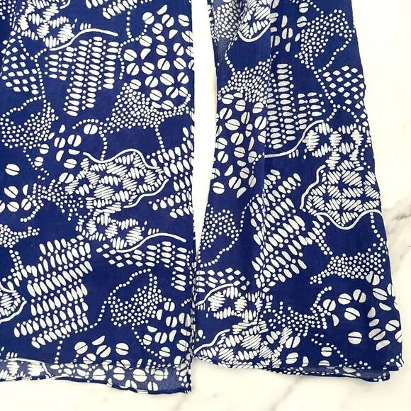 &amp; Other Stories Cotton Blend Coffee Bean Midi Dress Blue Summer Boho coastal 2