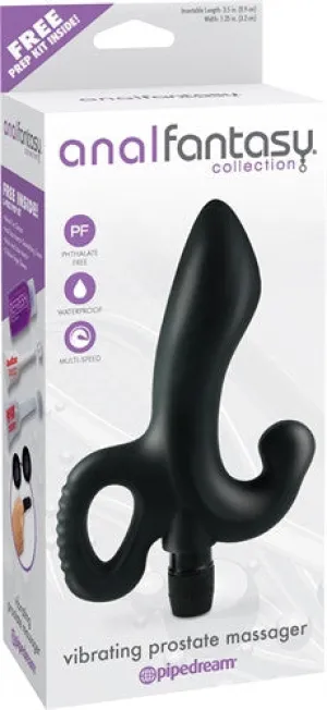 Anal Fantasy Collection Vibrating Prostate Massager - Black