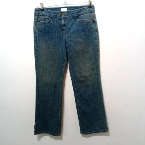 Ann Taylor LOFT Boot Cut Leg Blue Jeans