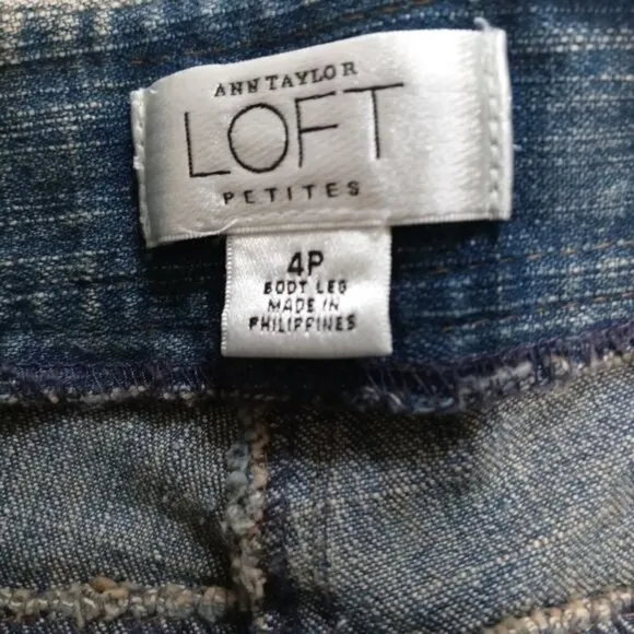 Ann Taylor LOFT Boot Cut Leg Blue Jeans