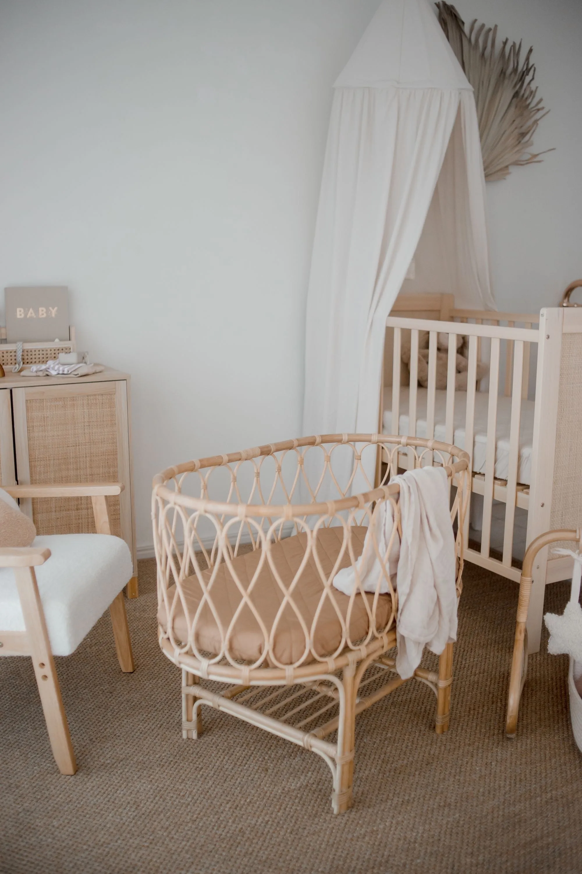 Bambella Waterproof Bassinet Sheet | Chestnut