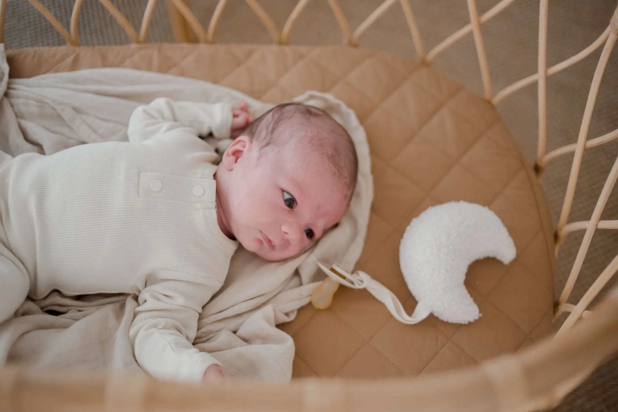 Bambella Waterproof Bassinet Sheet | Chestnut