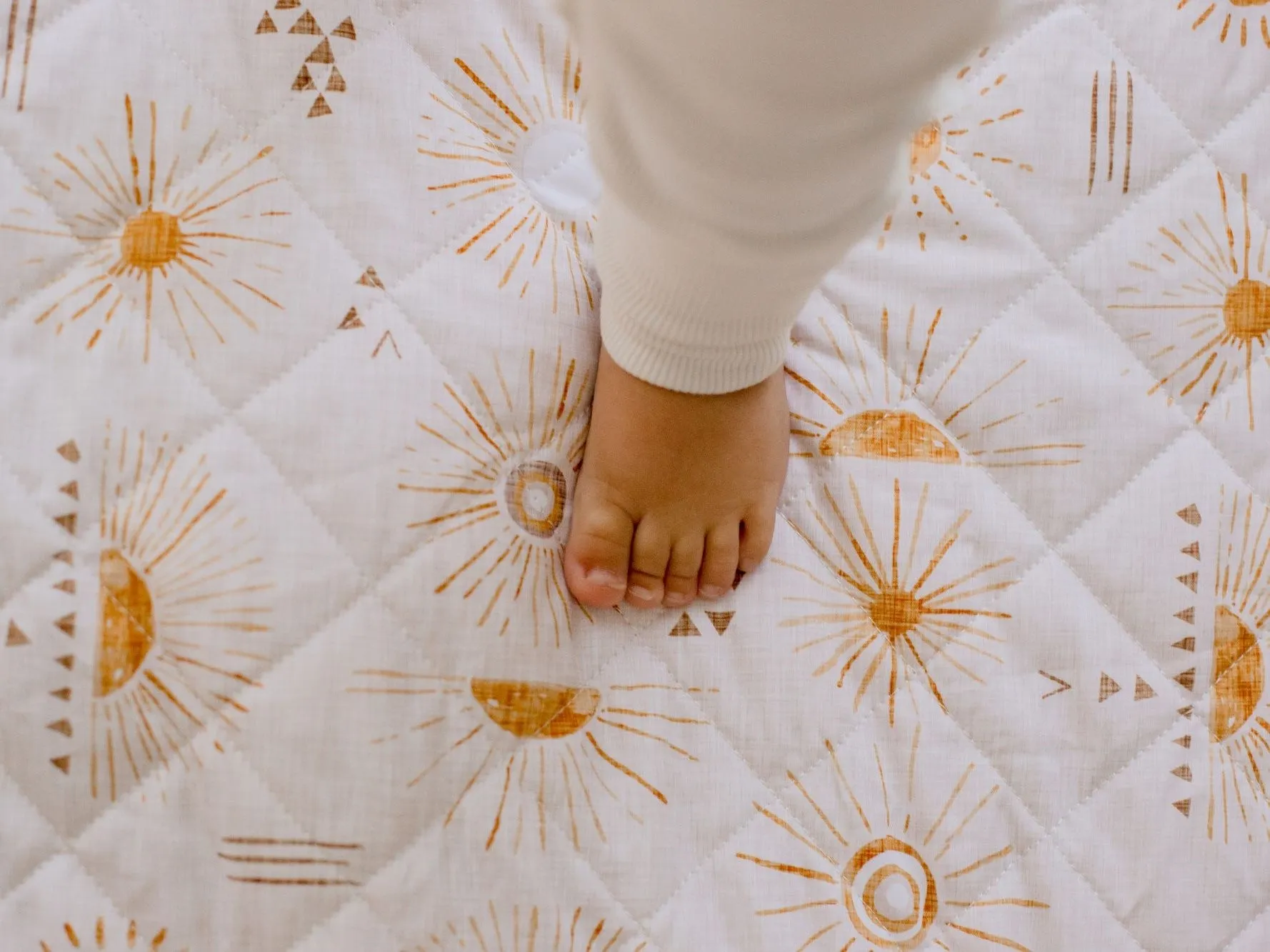 Bambella Waterproof Porta Cot Sheet | Bohemian Sunshine