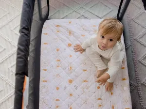 Bambella Waterproof Porta Cot Sheet | Bohemian Sunshine