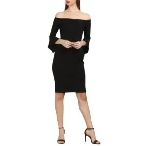 Bebe Off The Shoulder Sheath Dress
