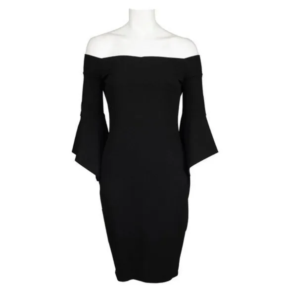 Bebe Off The Shoulder Sheath Dress