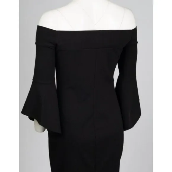 Bebe Off The Shoulder Sheath Dress