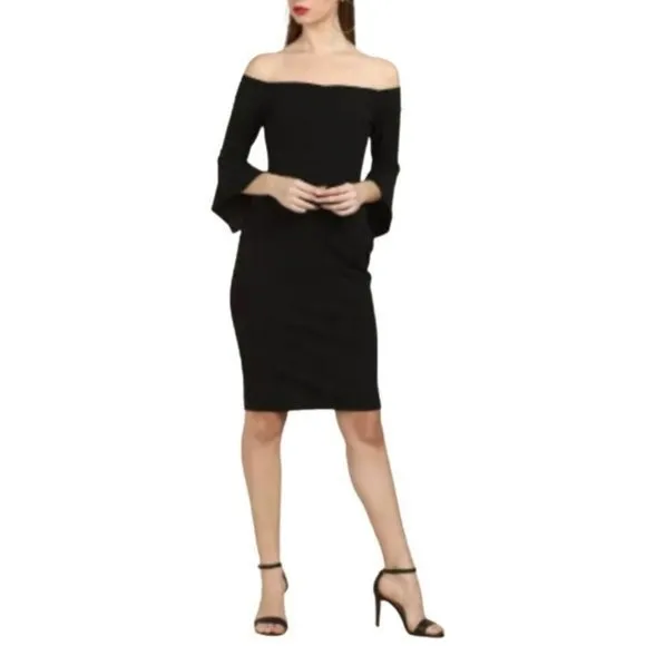 Bebe Off The Shoulder Sheath Dress