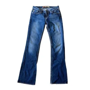 Big Star Remy Low Rise Women's Jeans Size 27 Long Dark Blue Bootcut Vintage
