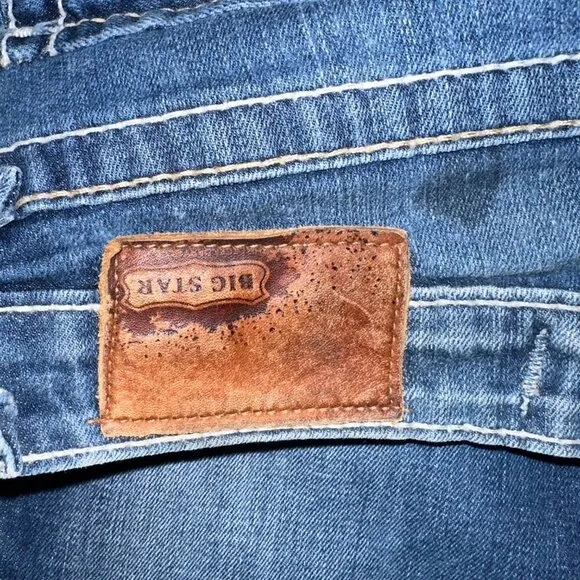 Big Star Remy Low Rise Women's Jeans Size 27 Long Dark Blue Bootcut Vintage