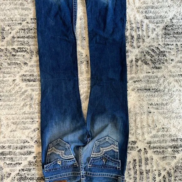 Big Star Remy Low Rise Women's Jeans Size 27 Long Dark Blue Bootcut Vintage