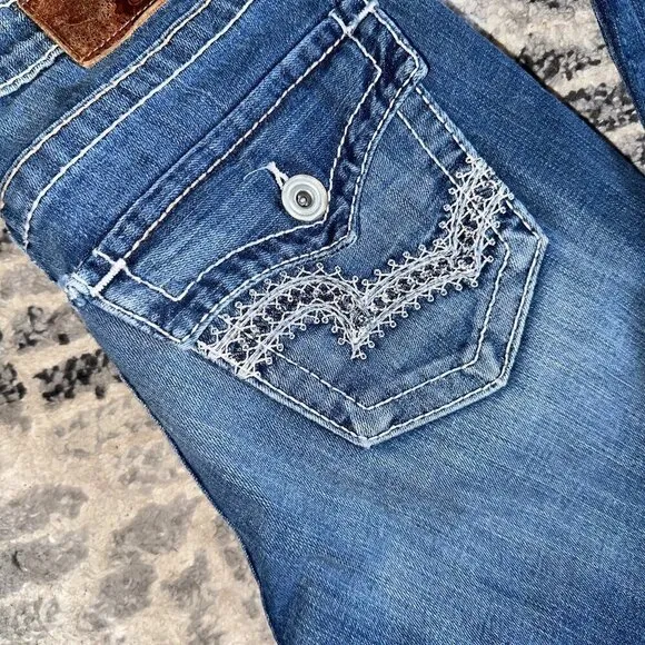 Big Star Remy Low Rise Women's Jeans Size 27 Long Dark Blue Bootcut Vintage