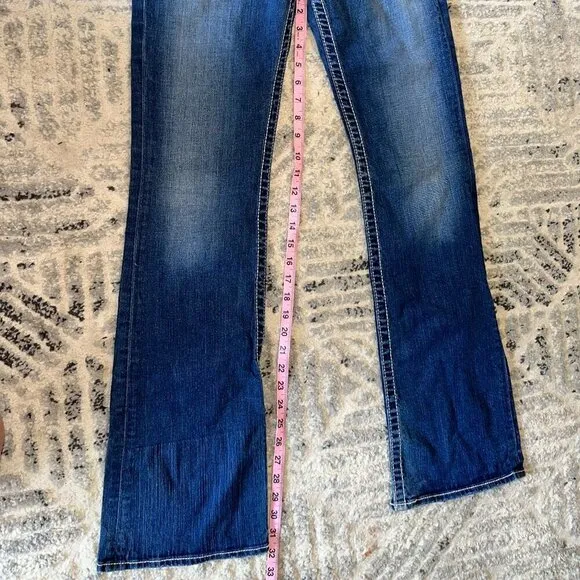 Big Star Remy Low Rise Women's Jeans Size 27 Long Dark Blue Bootcut Vintage