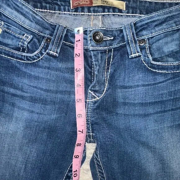 Big Star Remy Low Rise Women's Jeans Size 27 Long Dark Blue Bootcut Vintage