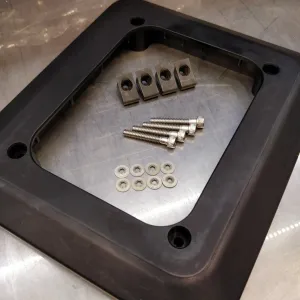 Billet Aluminum ZF5/ZF6 shift boot bezel Ford OBS/Superduty - Black