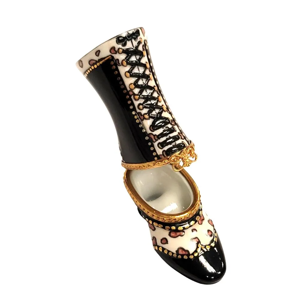 Black Ladys Boot Shoe Fashion