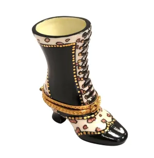 Black Ladys Boot Shoe Fashion