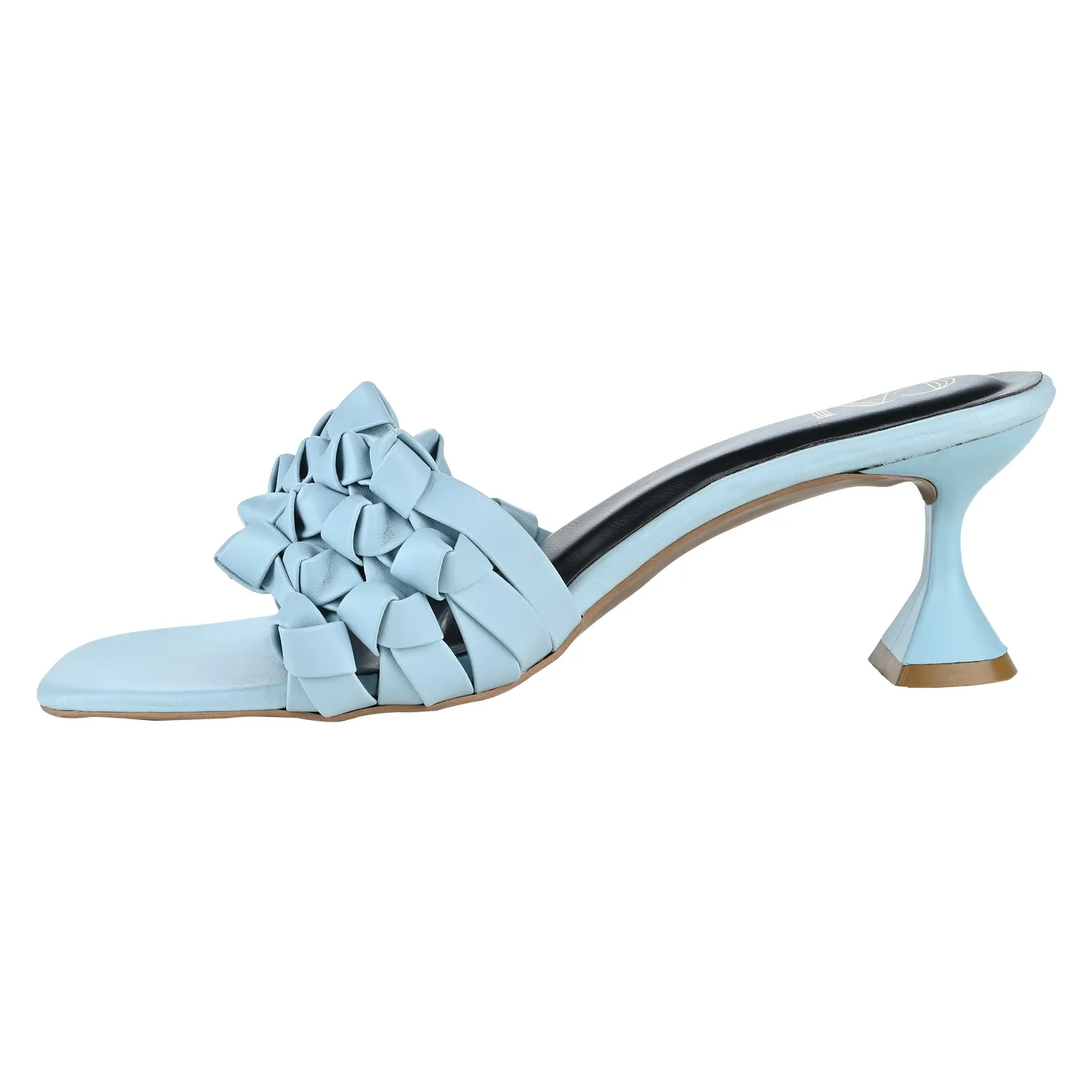 Blue Spiked Heels