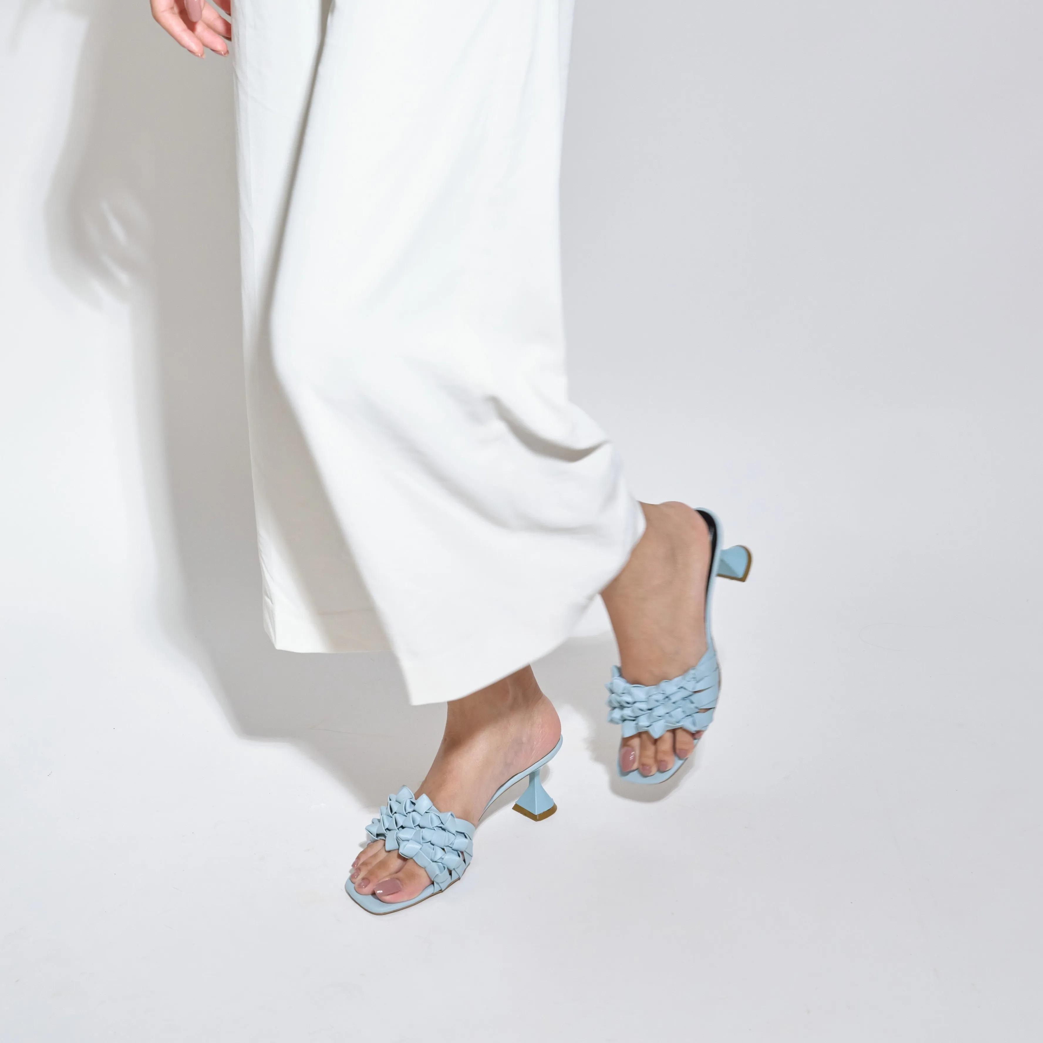 Blue Spiked Heels