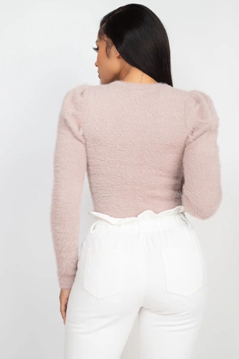Blush Fuzzy Sweater