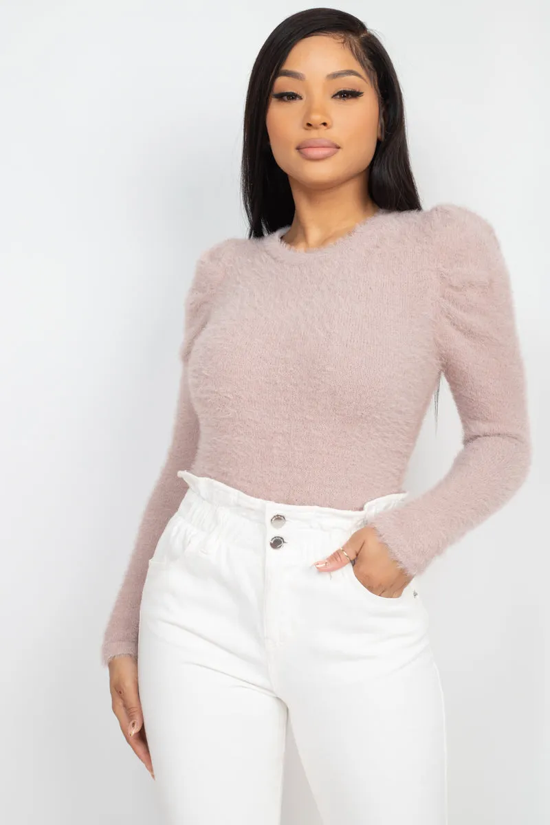 Blush Fuzzy Sweater
