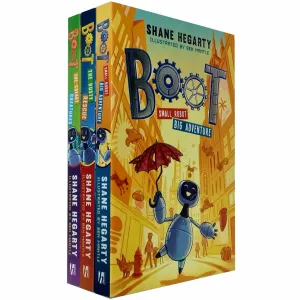 BOOT Series 3 Books Collection Set By Shane Hegarty (BOOT small robot BIG adventure, The Rusty Rescue, The Creaky Creatures)