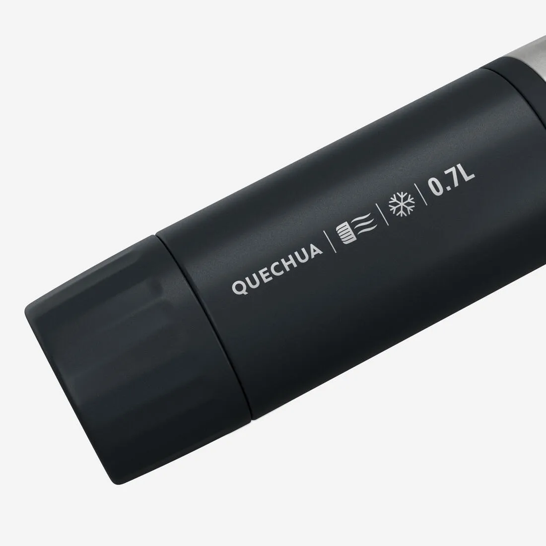Bouteille 900 isotherme 0,7L inox de randonnée et camping, bouchon instantané.