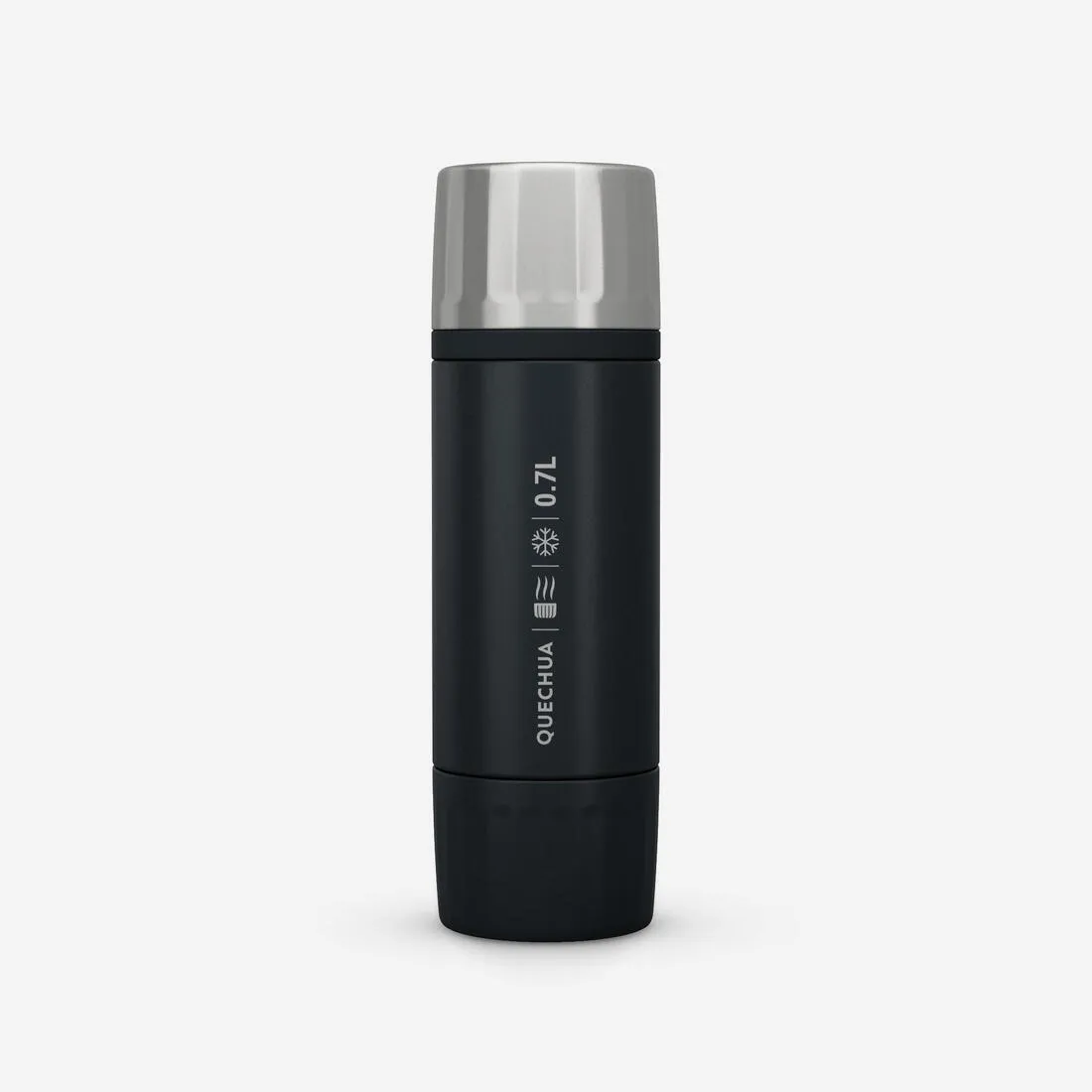 Bouteille 900 isotherme 0,7L inox de randonnée et camping, bouchon instantané.