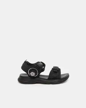 Boys Black Sport Sandals