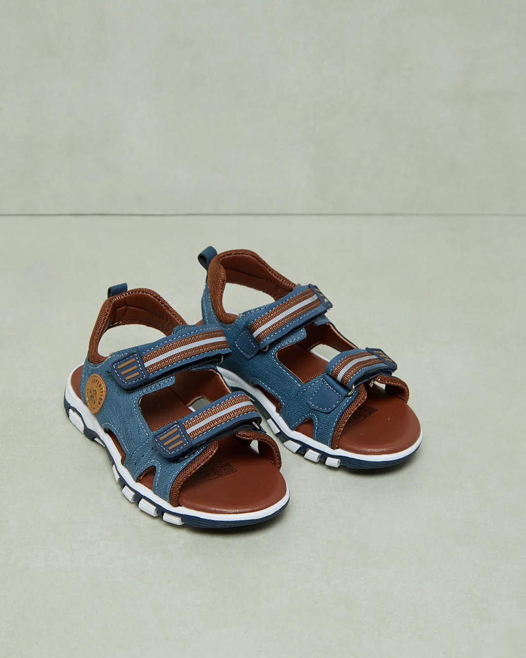 Boys Blue Denim Sport Sandals