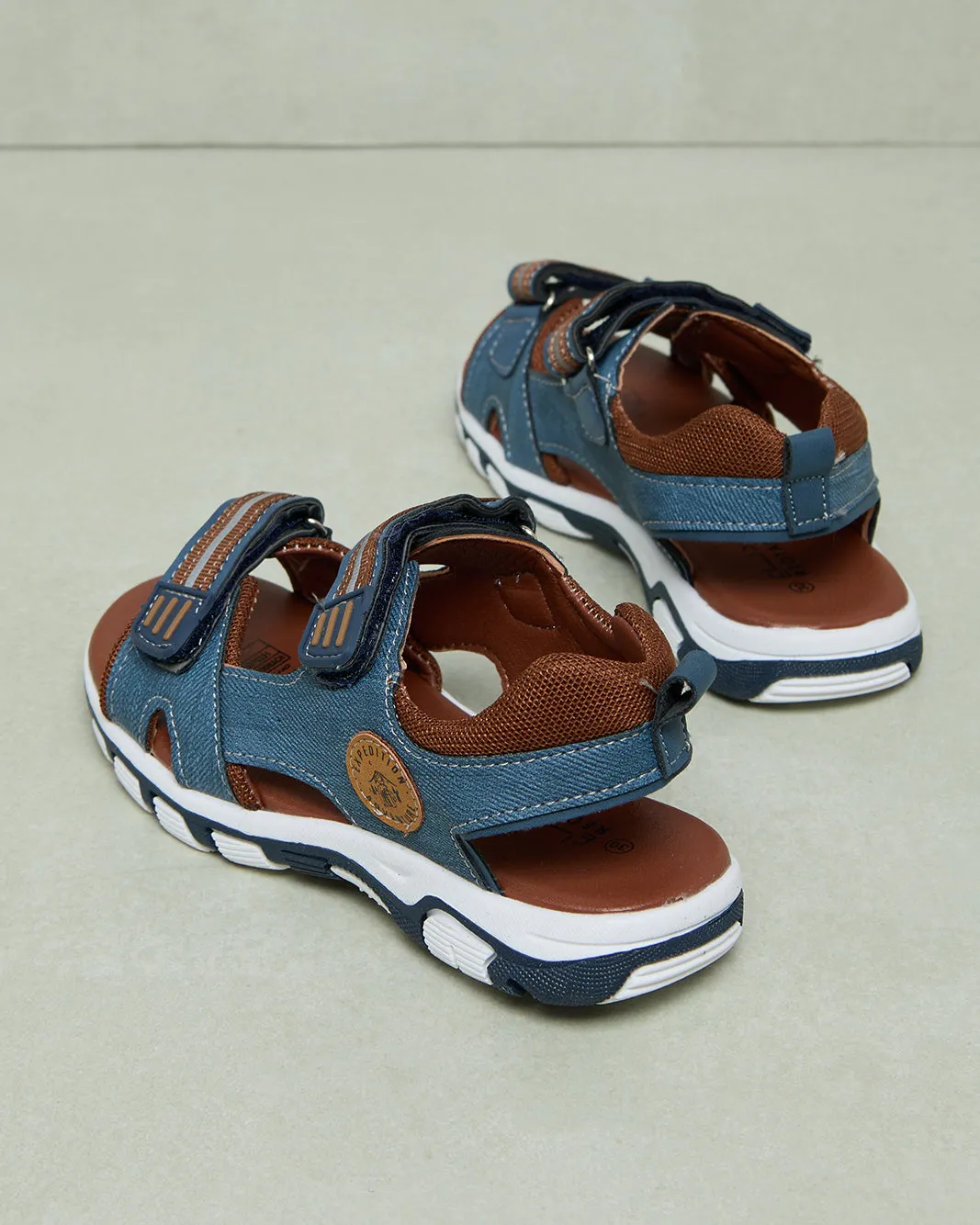 Boys Blue Denim Sport Sandals