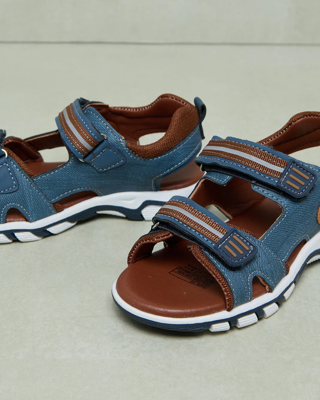 Boys Blue Denim Sport Sandals