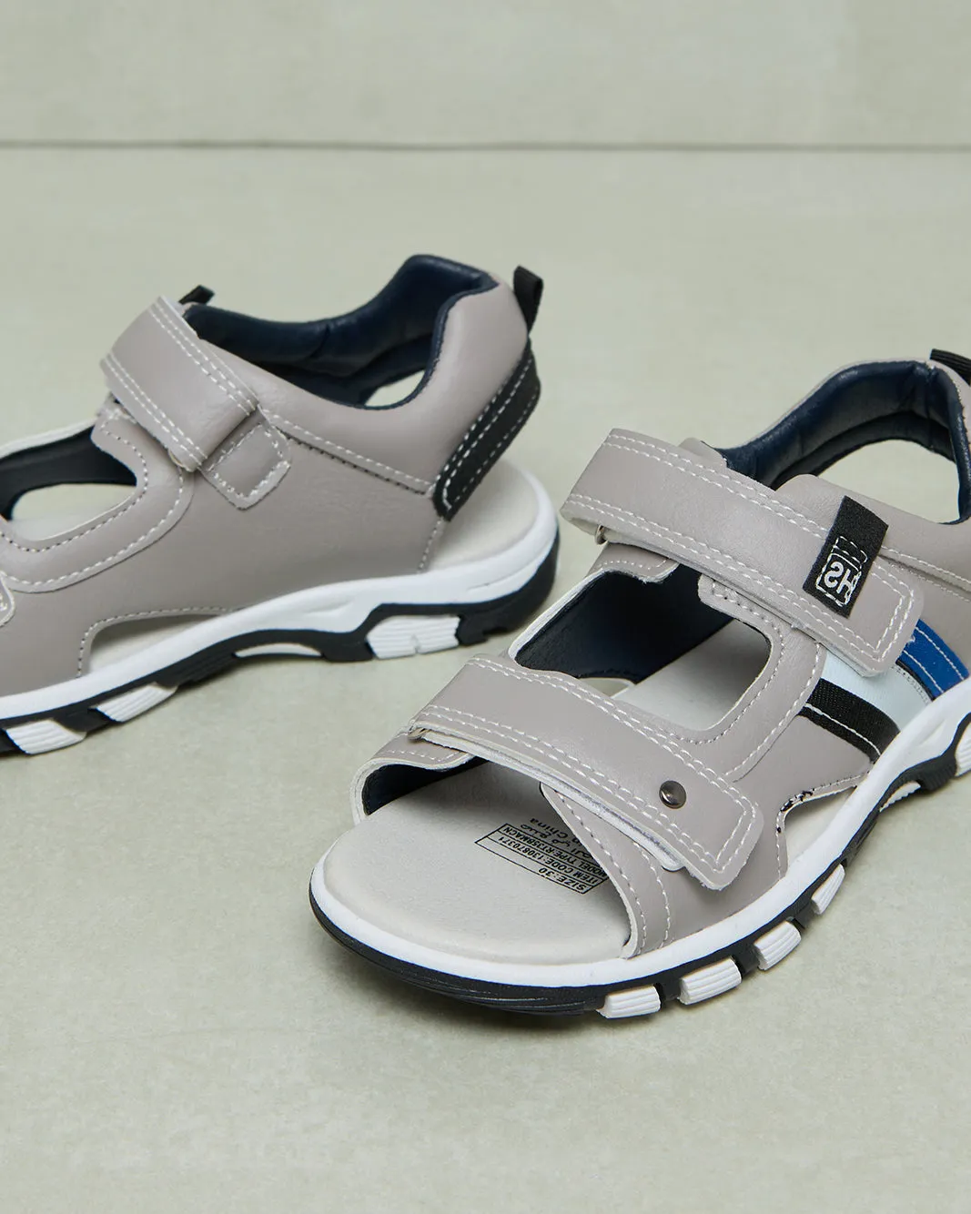 Boys Grey Sport Sandals