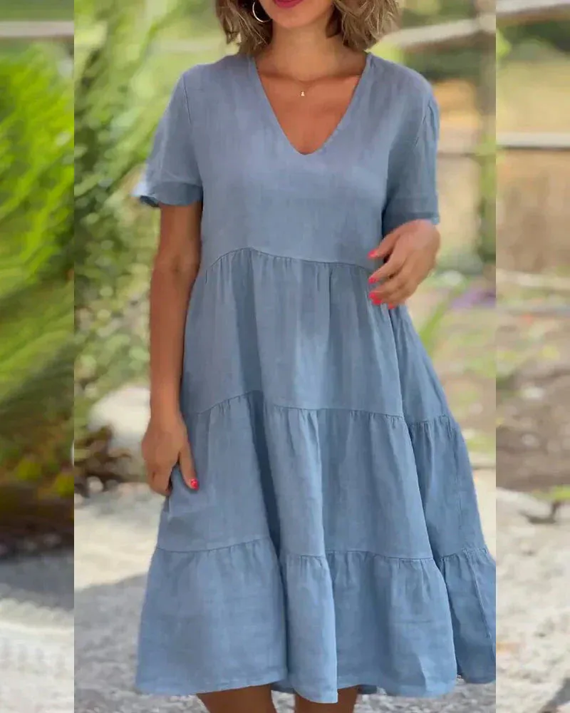 Brittany | Casual Summer V-neck Dress
