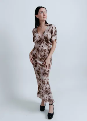 Café Bloom Midi Dress