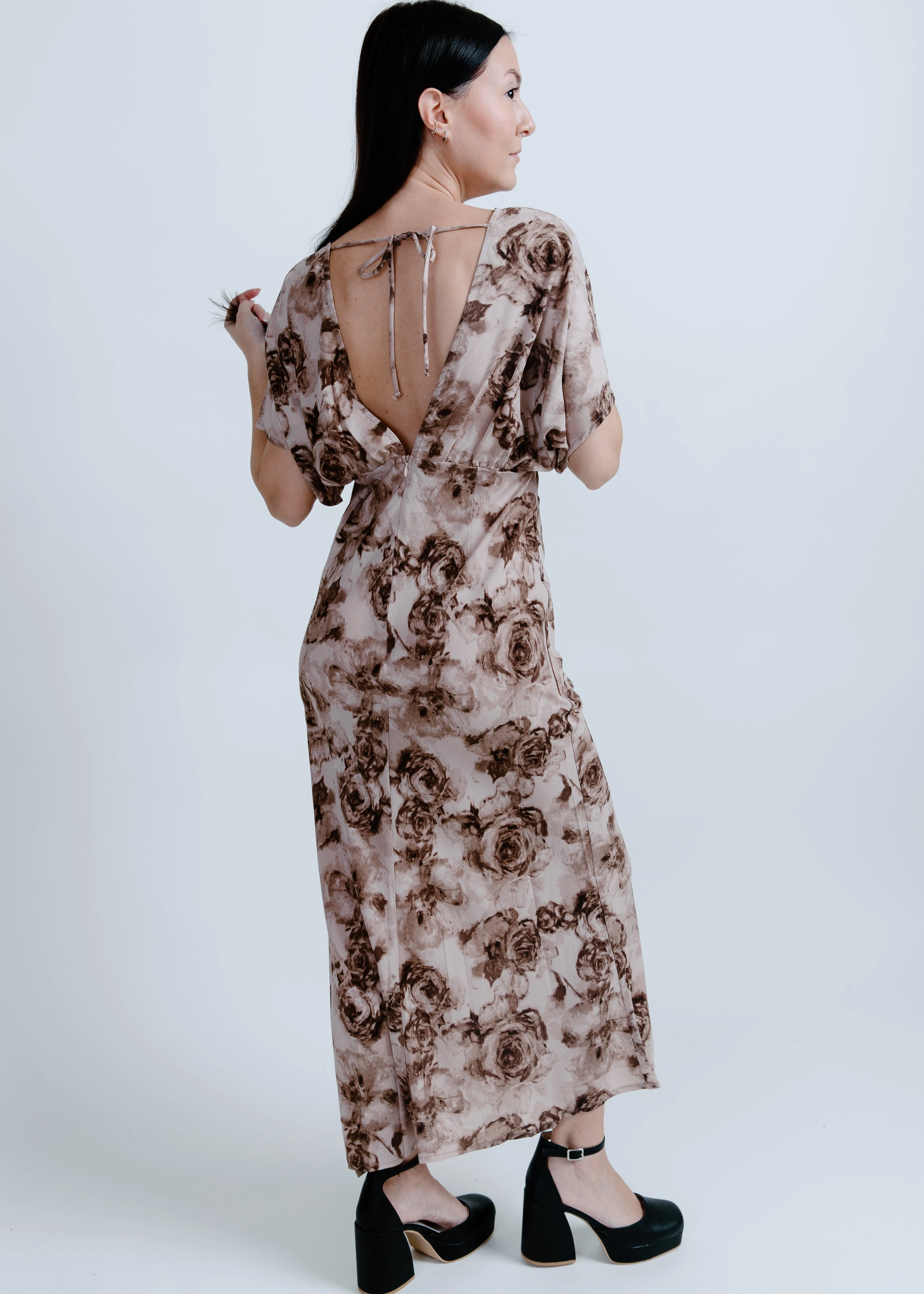 Café Bloom Midi Dress