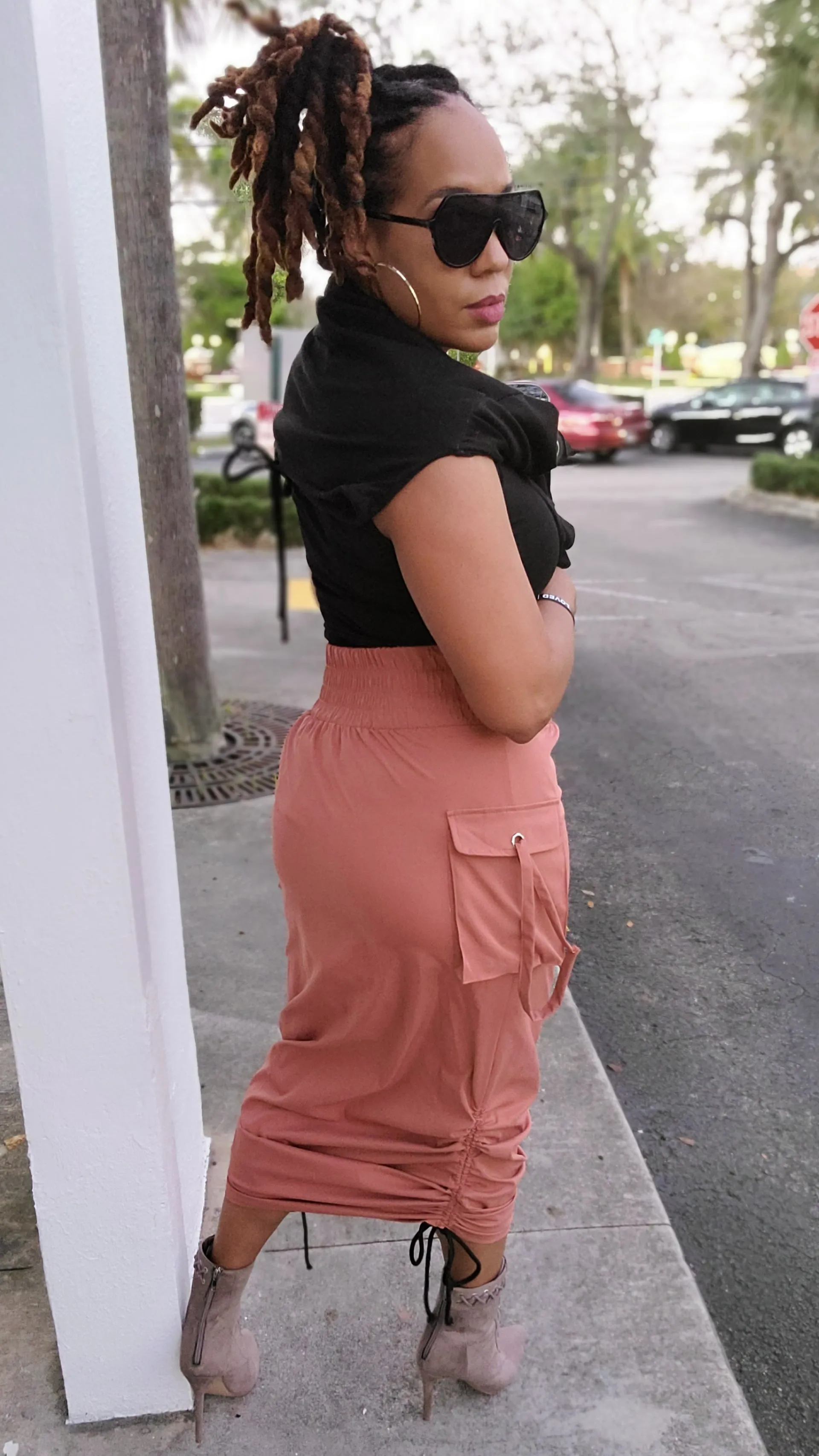 Cargo It Maxi Skirt | Rust