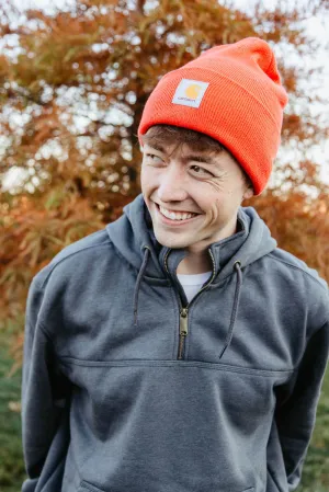 Carhartt Knit Cuff Beanie in Coral | A18-R85