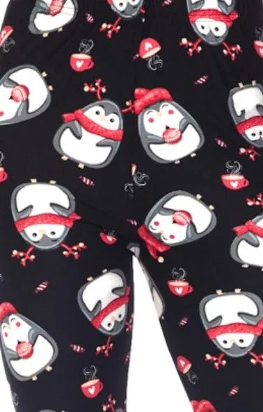 Christmas 1X3X Leggings "Christmas Penguin"