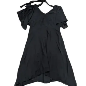 City Chic black flutter frill midi dress size 14