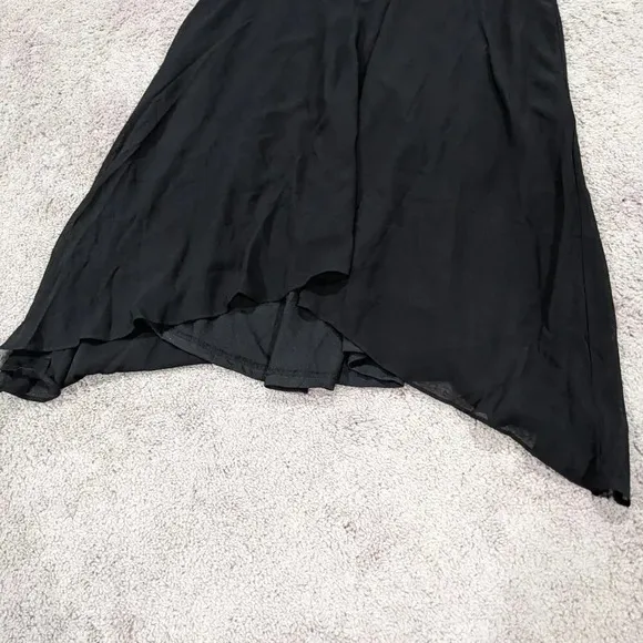 City Chic black flutter frill midi dress size 14